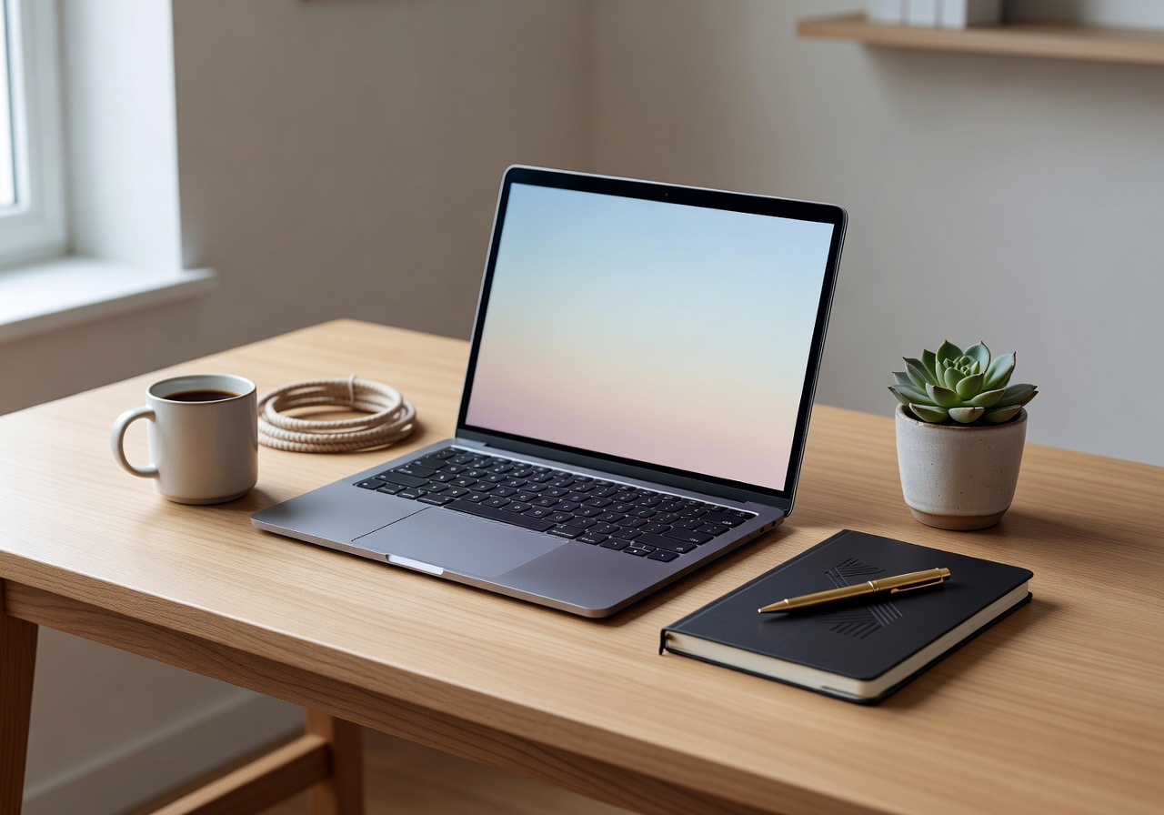 Aesthetic desk setup workspace inspiration
