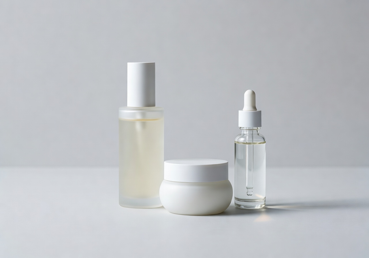 Beauty product photography minimal style