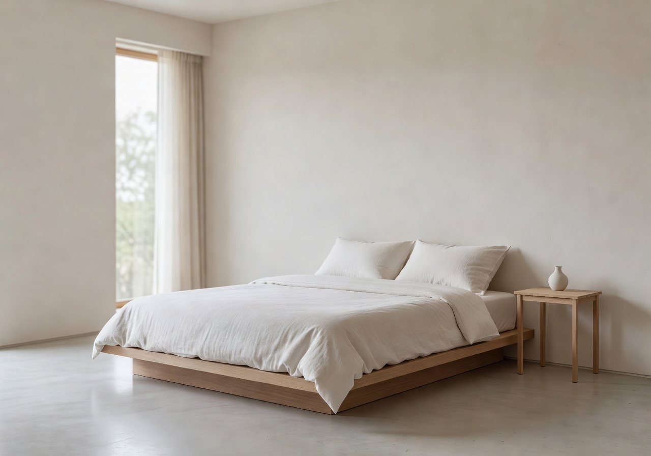 Bedroom aesthetic minimal interior sanctuary