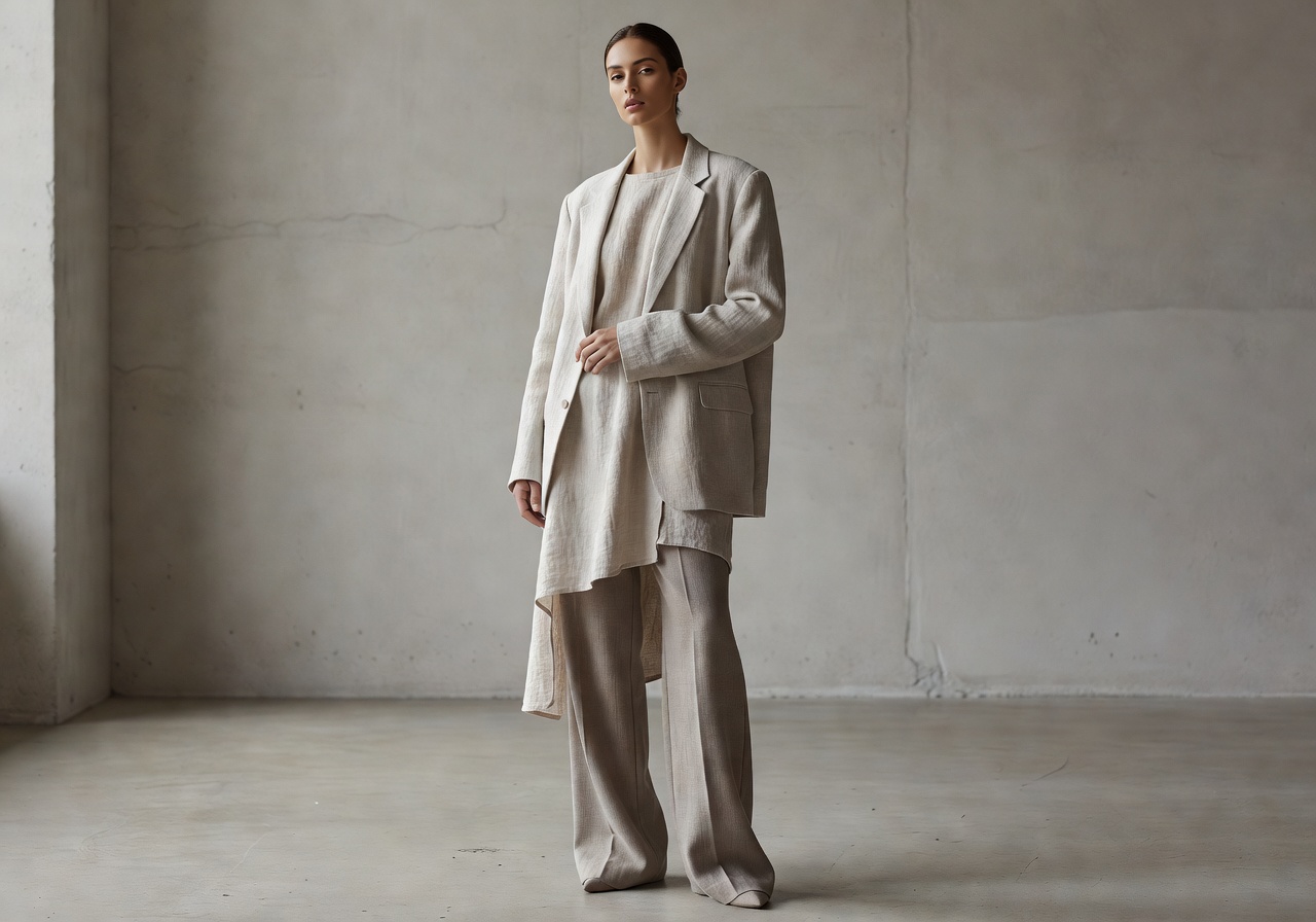 Editorial fashion neutral textures