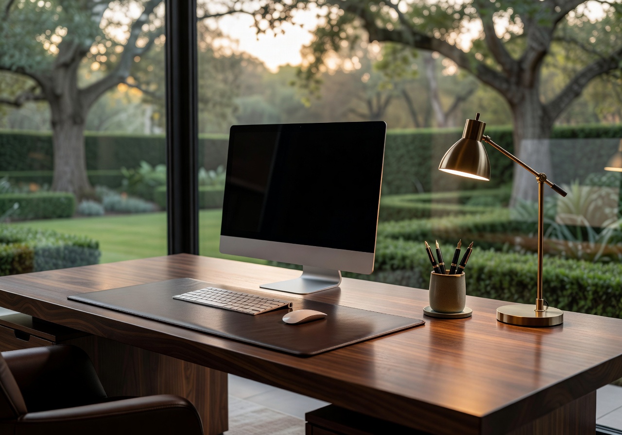 Luxury desk setup workspace inspiration