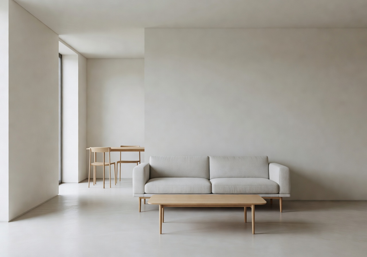 Modern minimalist apartment interior design