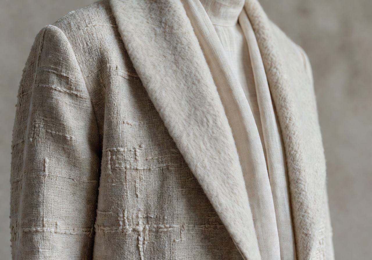 Textured neutral fashion close up